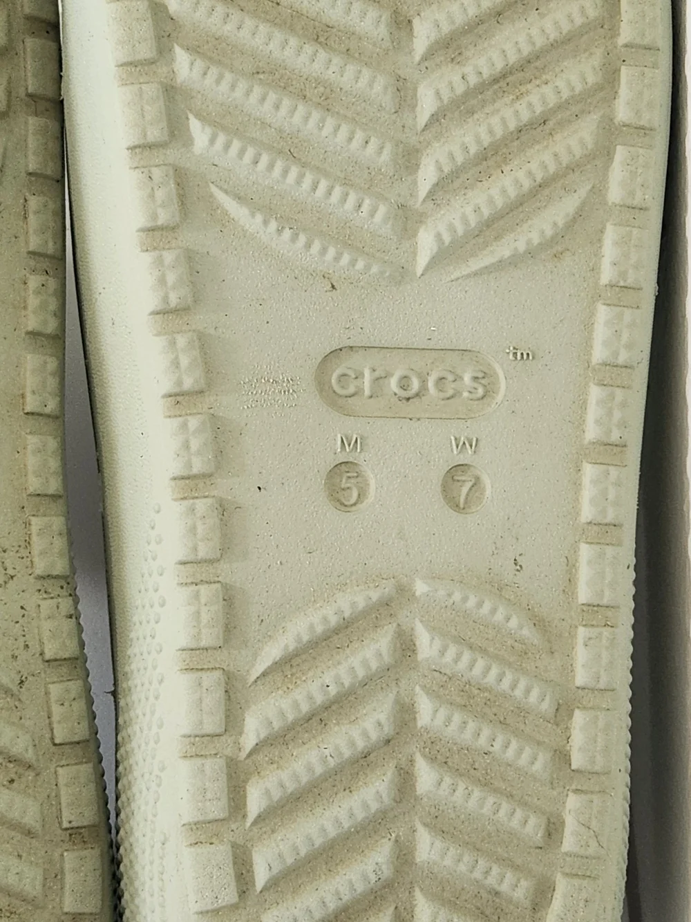 Crocs Pale Green Slide Sandals Size 7